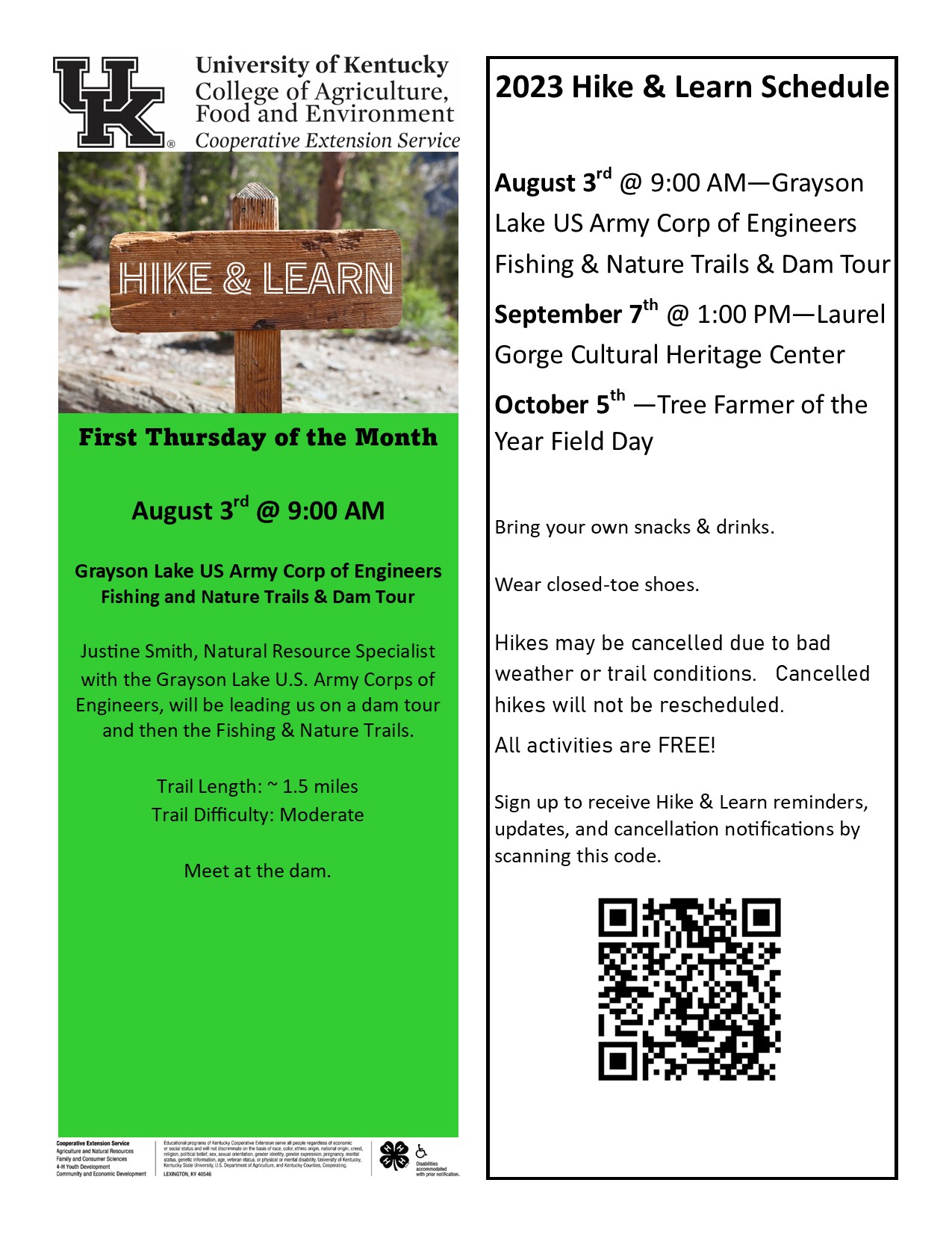 Hike & Learn | Carter County Extension Office