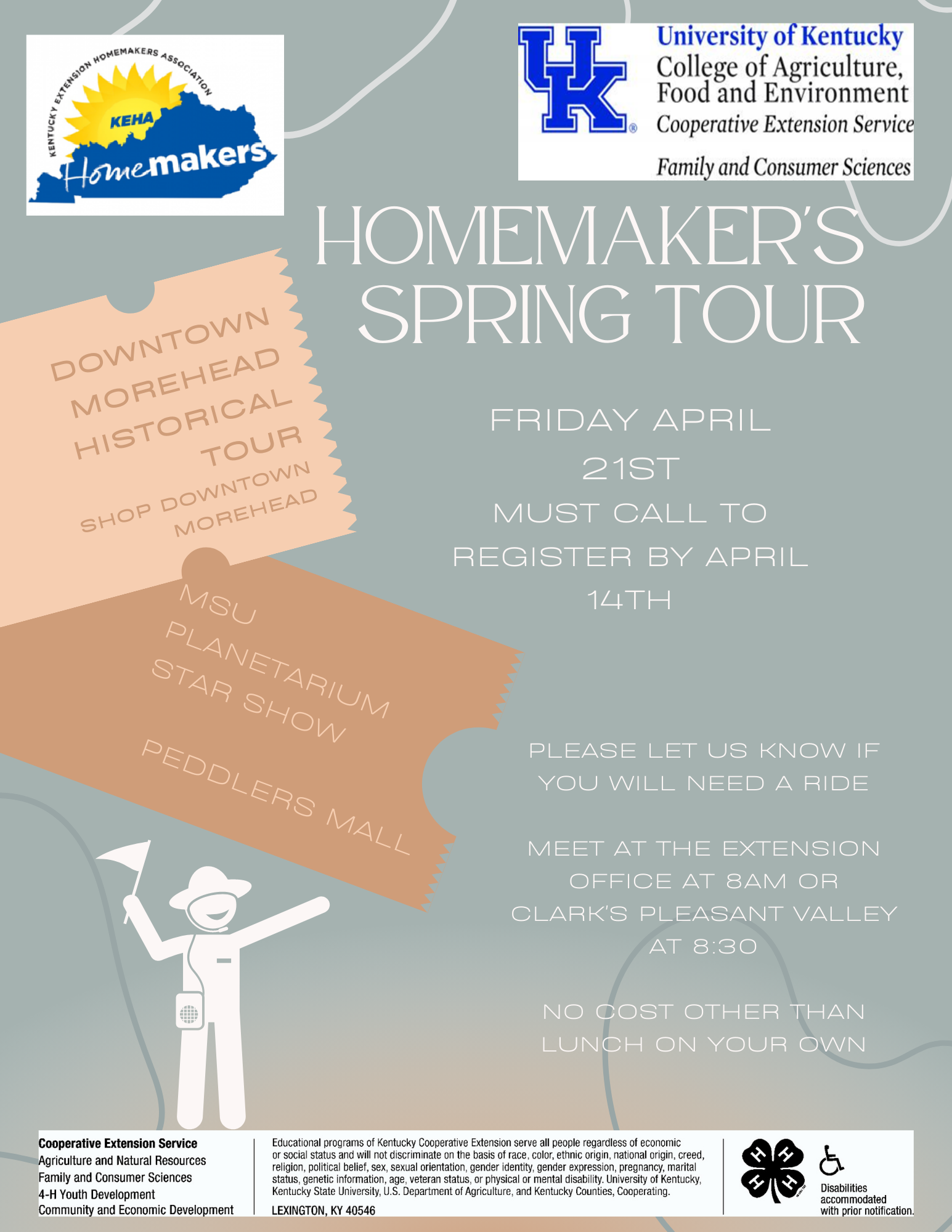 Homemakers Spring Tour flyer 