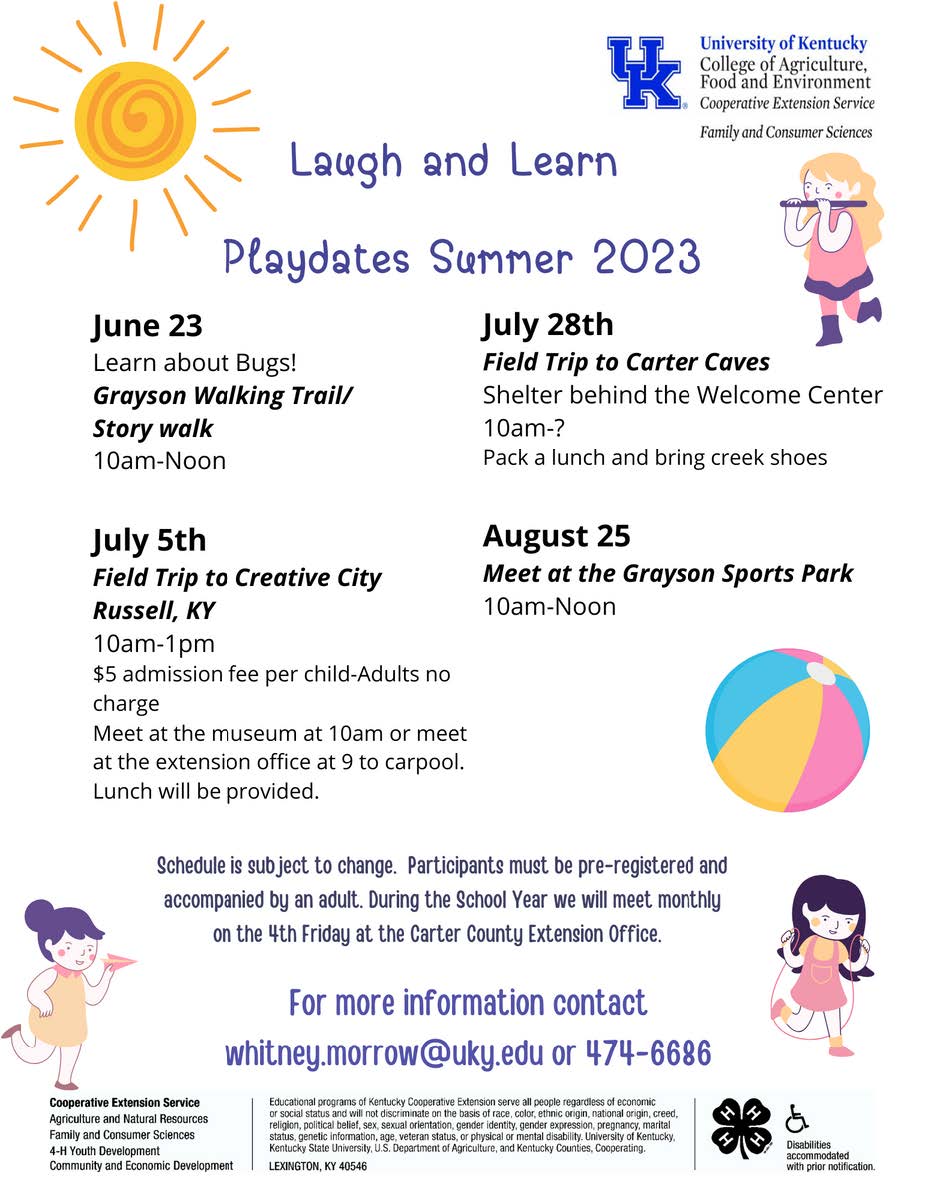 Laugh and Learn Playdates Summer 23