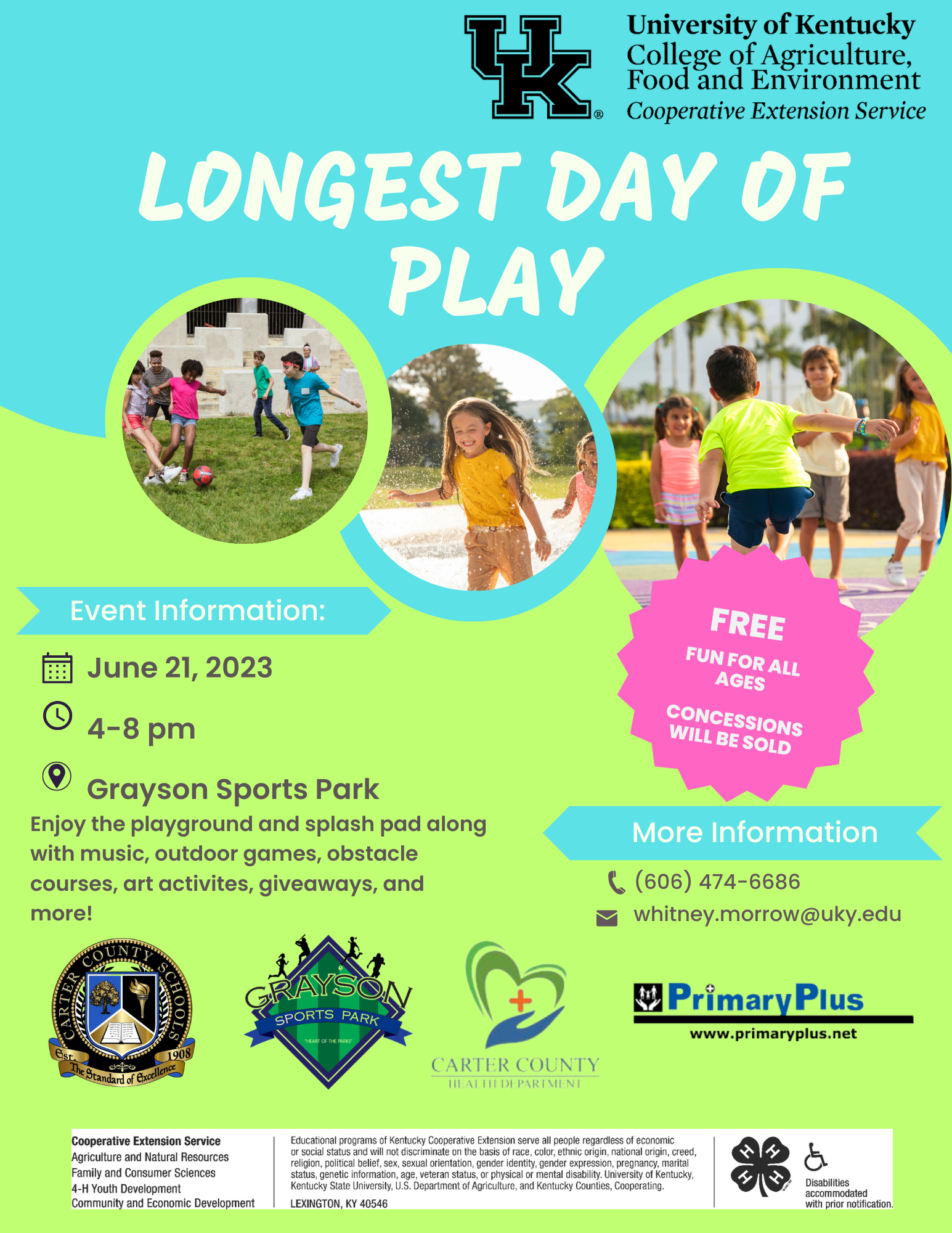 Longest Day of Play flyer