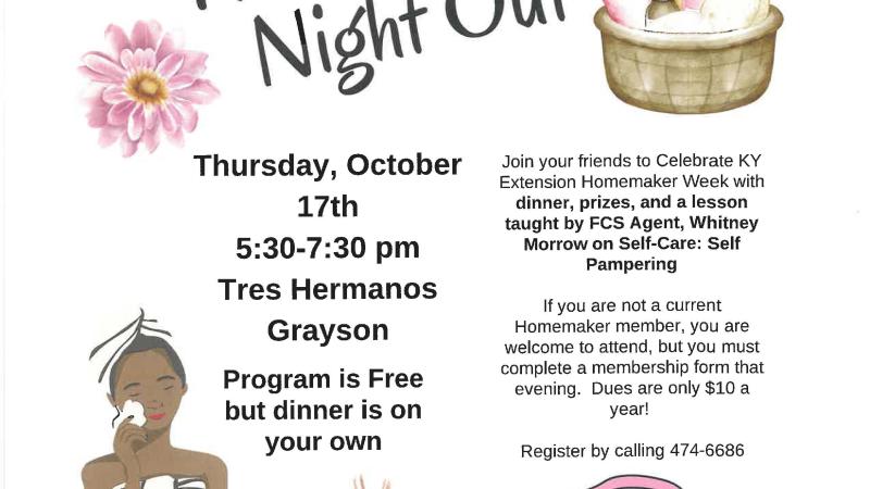 Self-Care Homemaker's Night Out