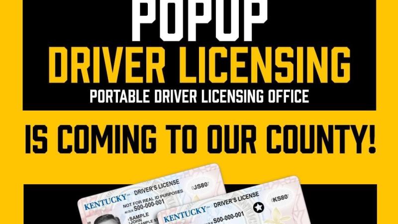 Driver License Pop-Up