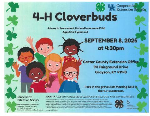 4-H Cloverbuds Meeting